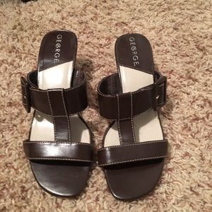 George slip on heels